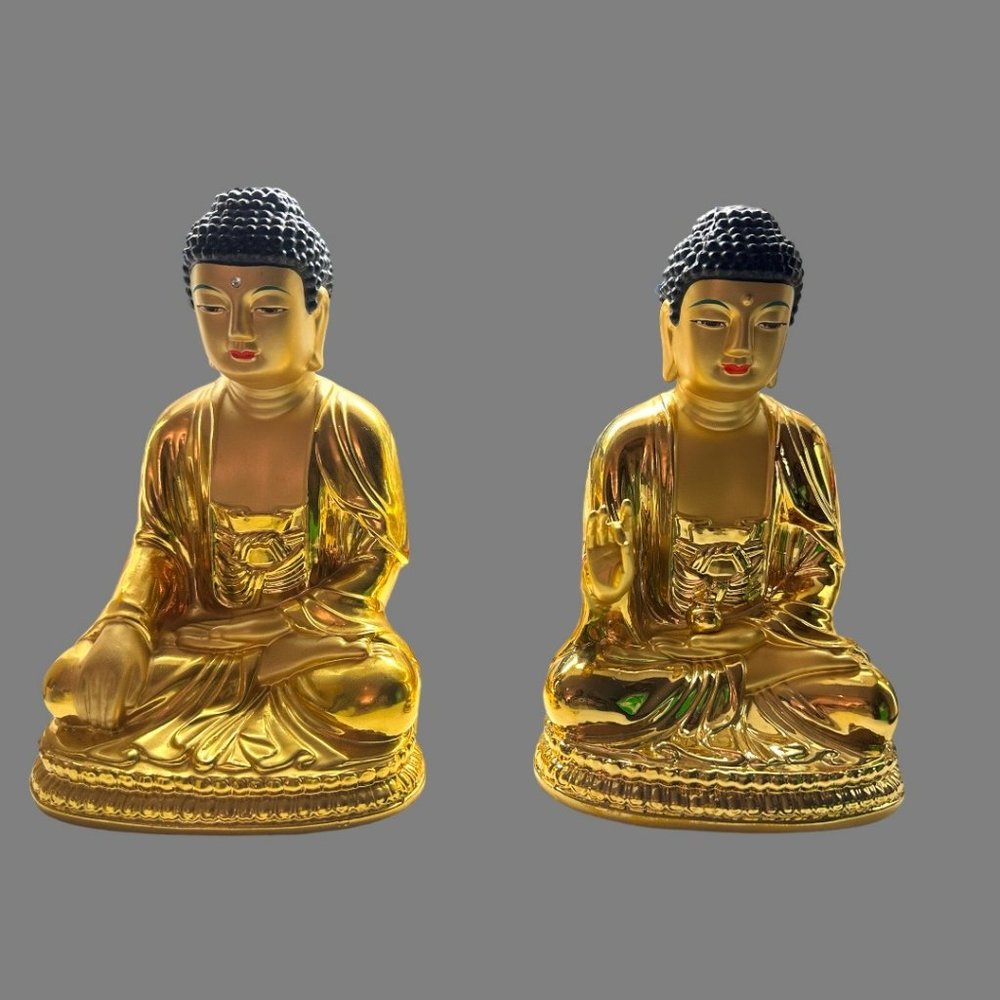 BEAUTIFUL IRON CAST BUDDHA
